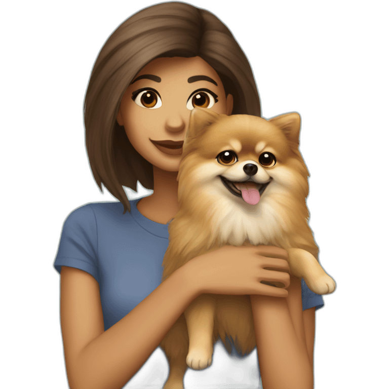 ZENDAYA WITH LITTLE POMERANIA emoji