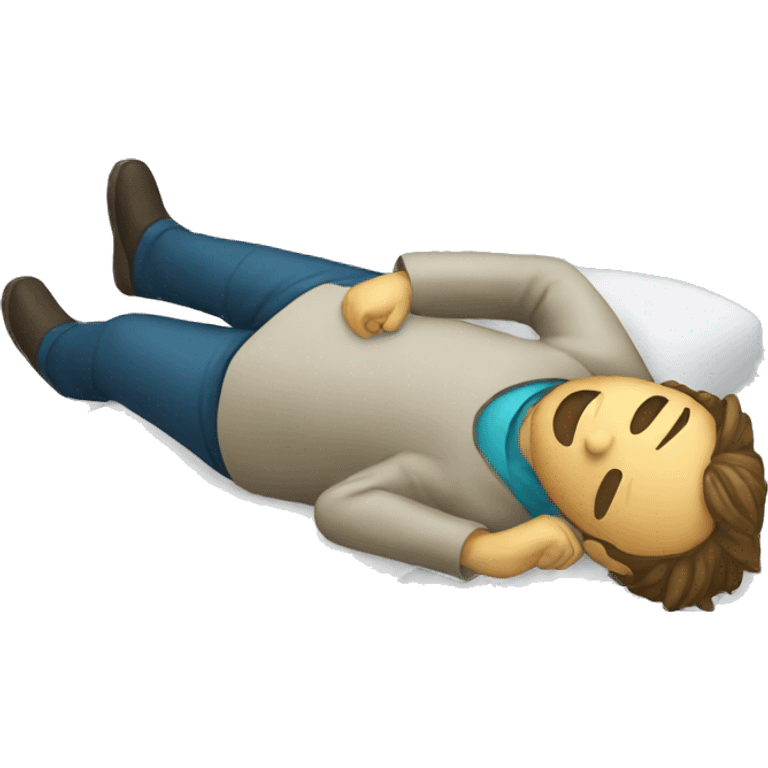 researcher lying down emoji