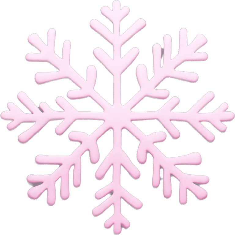 pastel pink snowflake  emoji