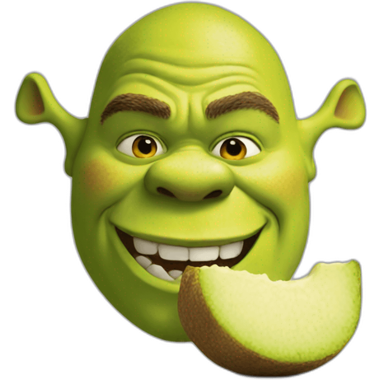 Shrek eating emoji