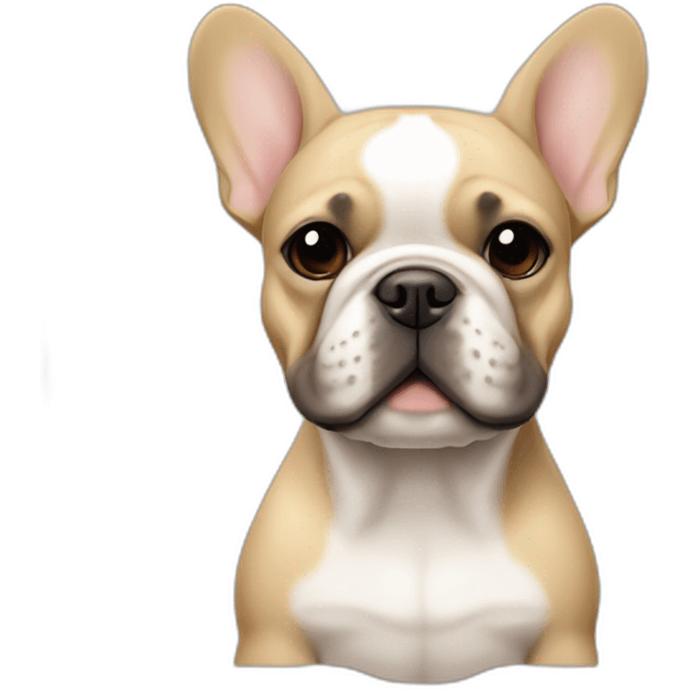 sand colored french bulldog emoji