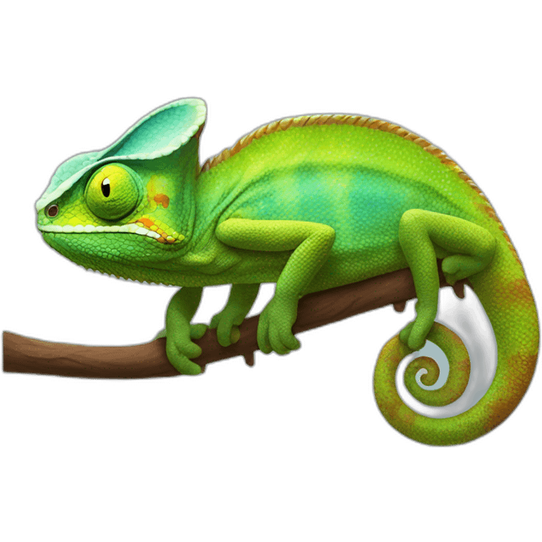 Chameleon-died emoji