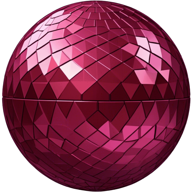 burgundy disco ball emoji