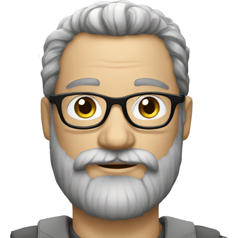 Majestic french bearded person with glasses emoji