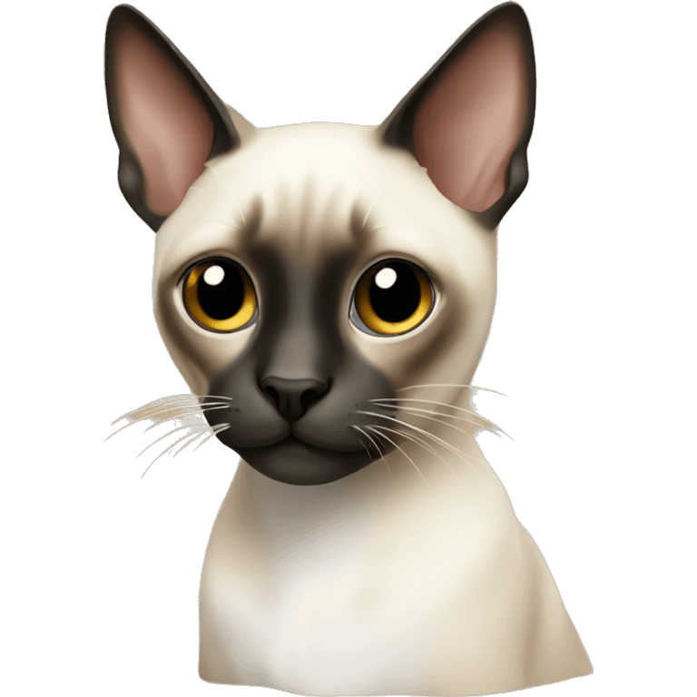 Siamese with white patches emoji