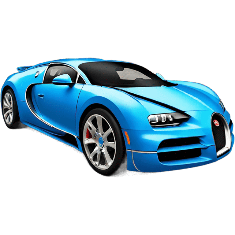 Blue Bugatti  emoji