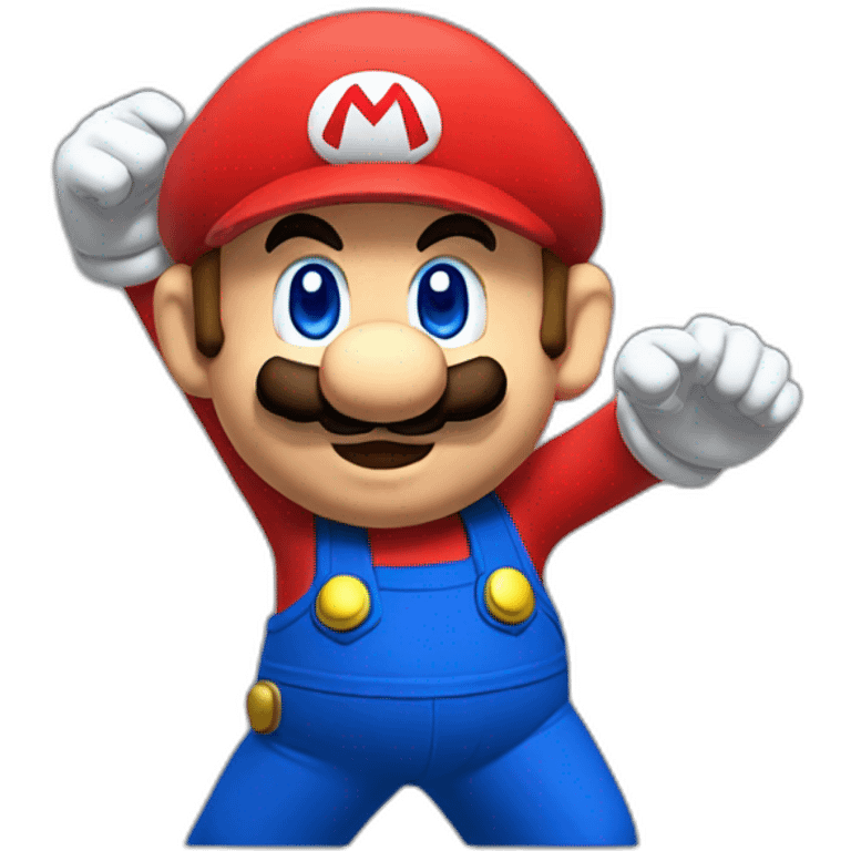 mario qui fait un dab emoji