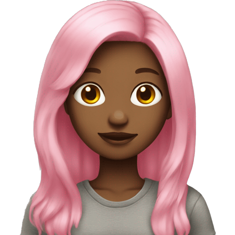 pink hair girl emoji