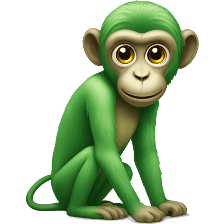 Green monkey emoji