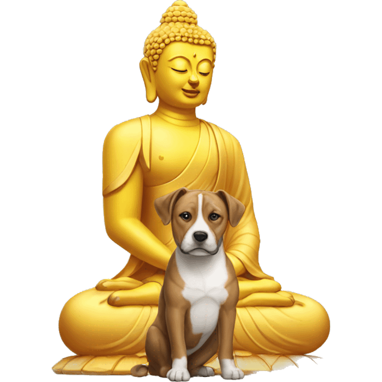 dog with buddha  emoji