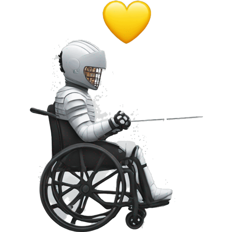 Wheelchair fencing Pisa tower emoji