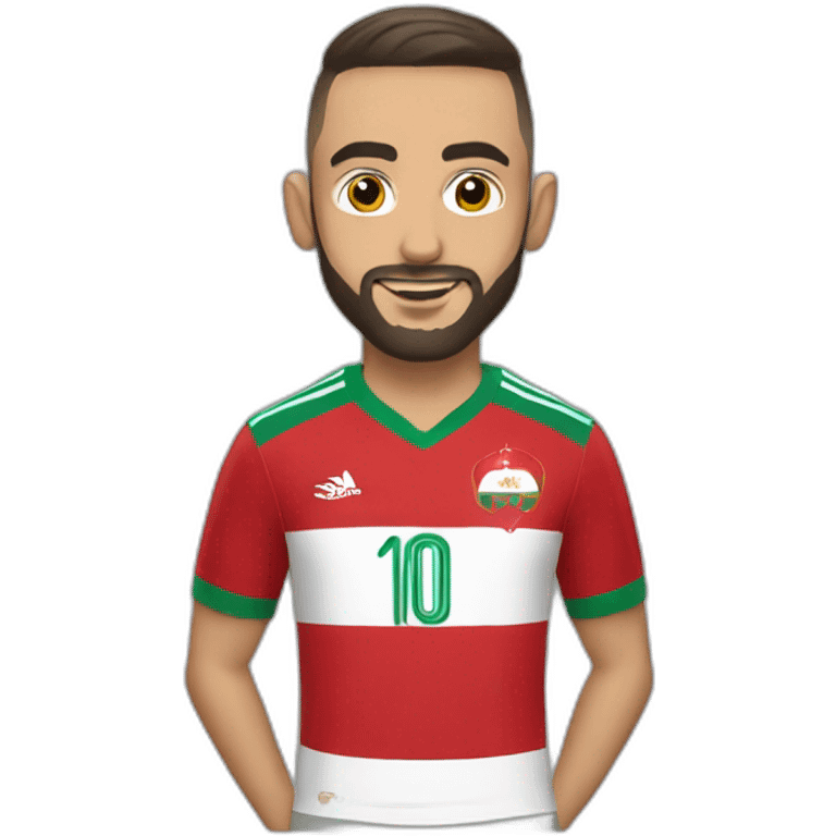 hakim ziyech in morocco jersey emoji