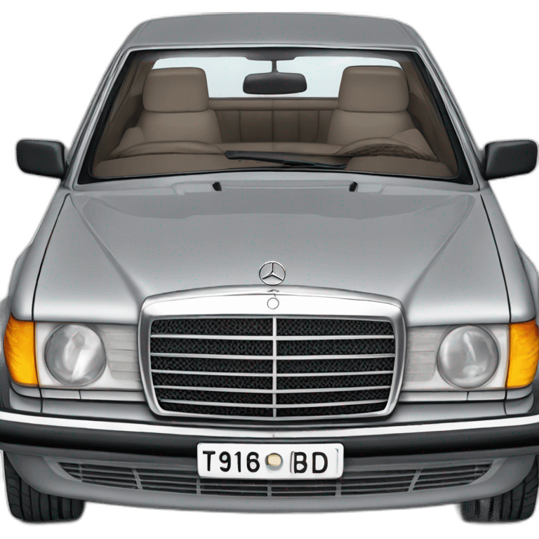 trip with old grey mercedes benz 1996 300d turbo emoji