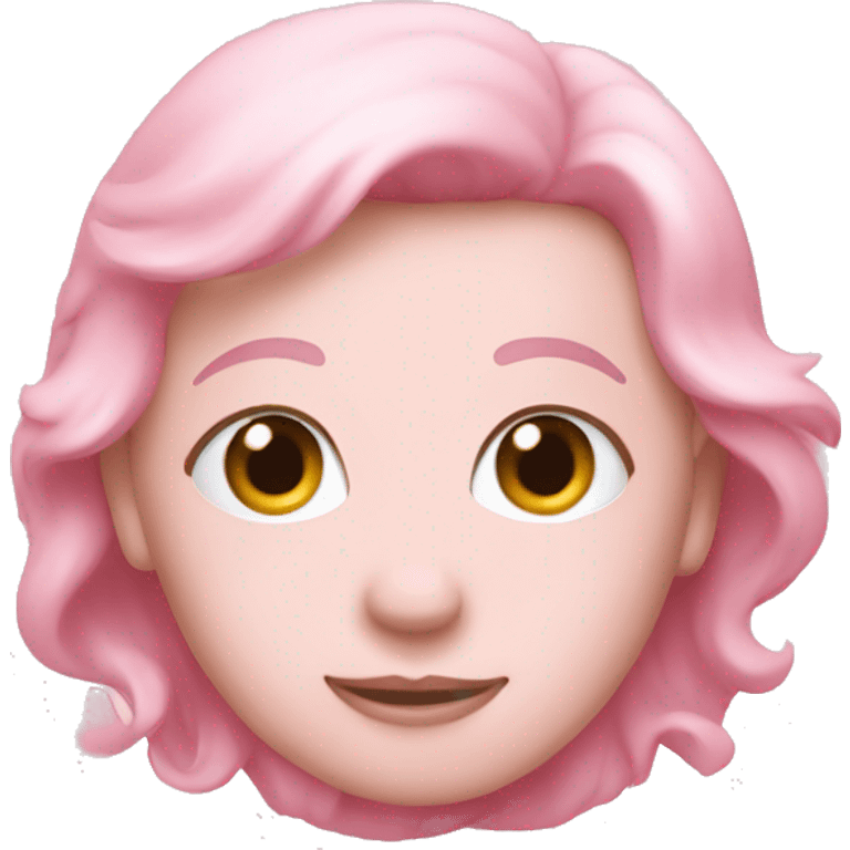 a light pink heary emoji