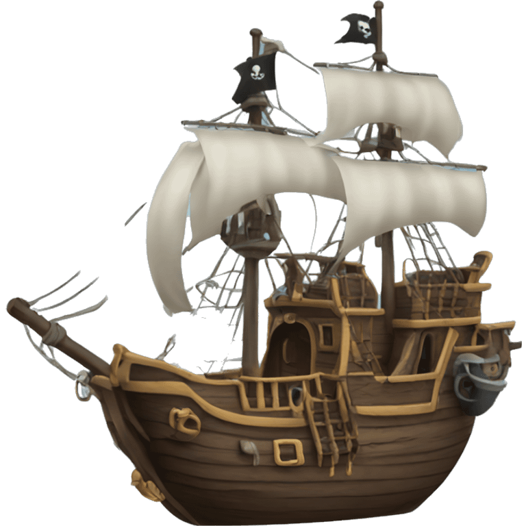 Hooks pirate ship emoji