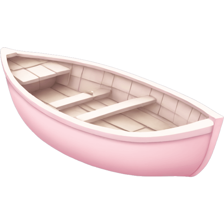 soft pink pastel boat  emoji