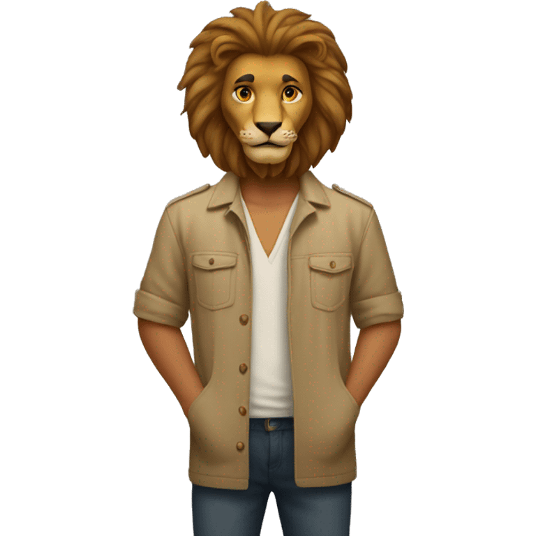 Man as lion emoji