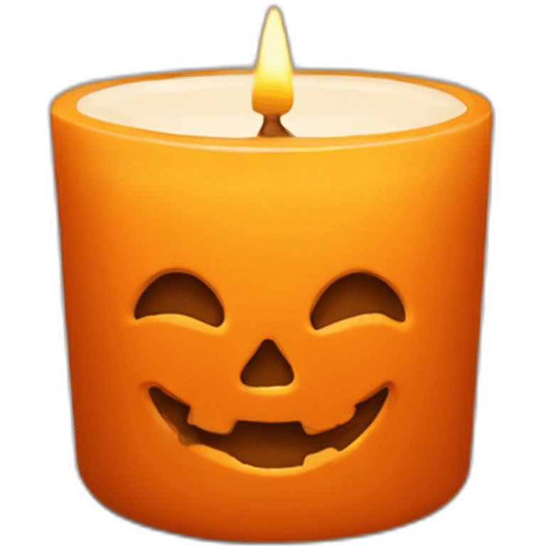 Pumpkin spice candle emoji