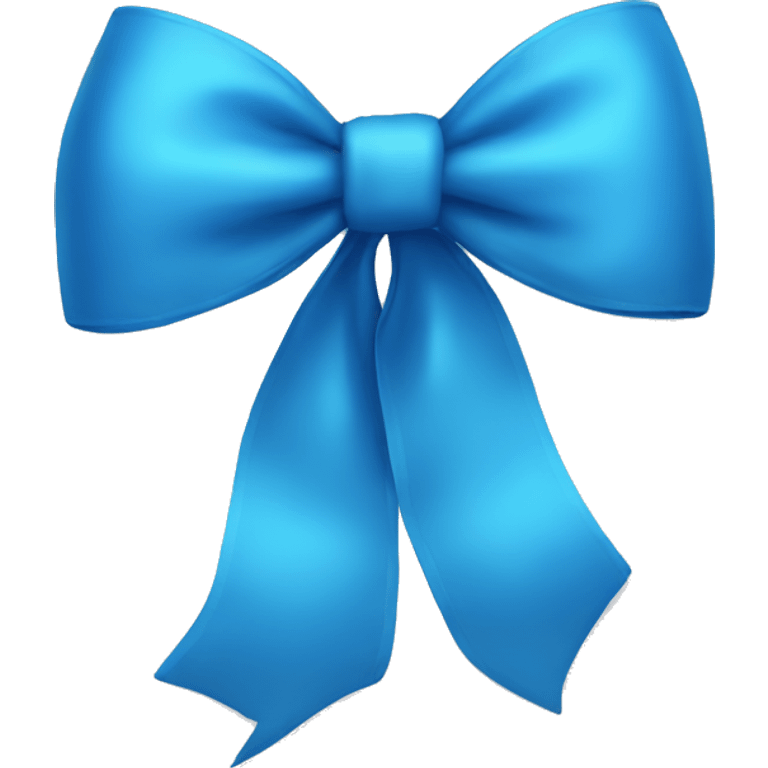 blue bow emoji