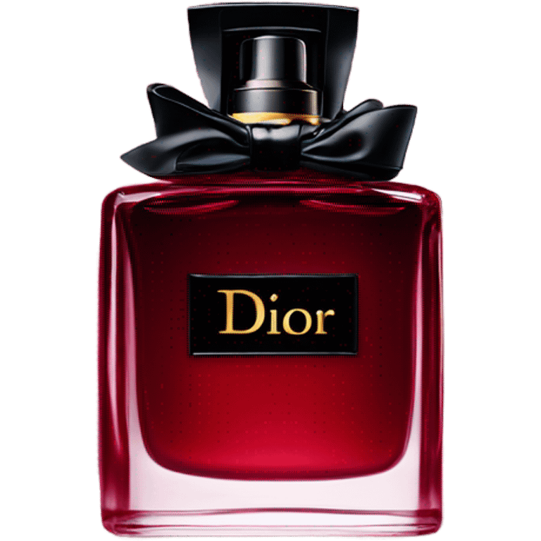 Dark red Dior parfum  emoji