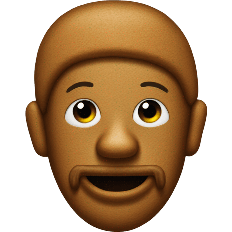 A homeless gingerbread man  emoji