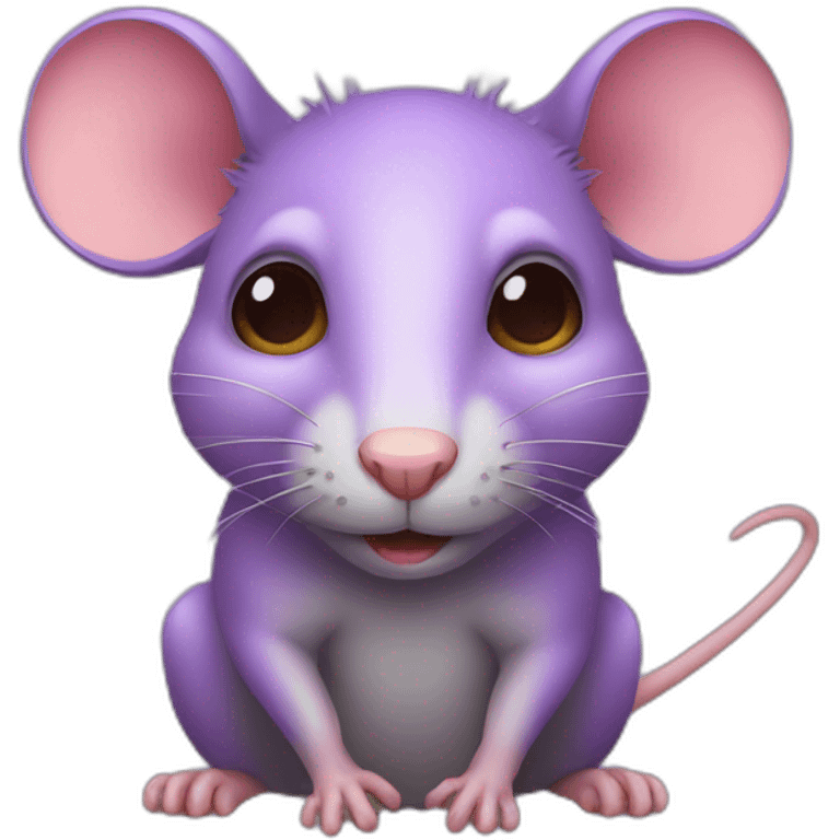 rat purple whith horns emoji