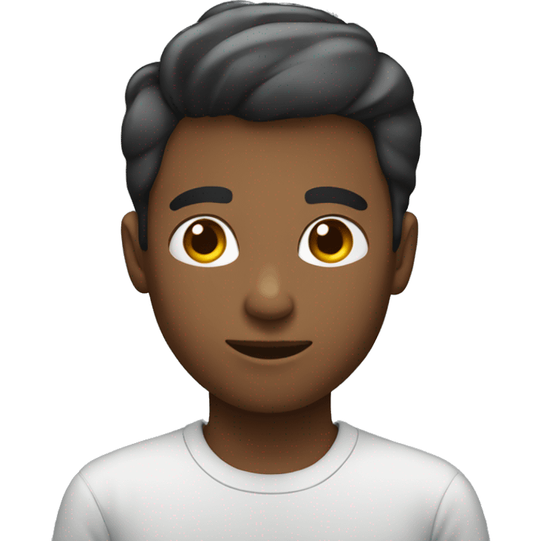 Man standing young male boy emoji