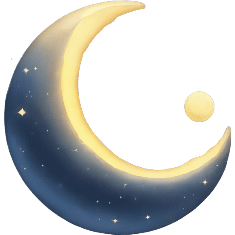 crescent moon chain emoji