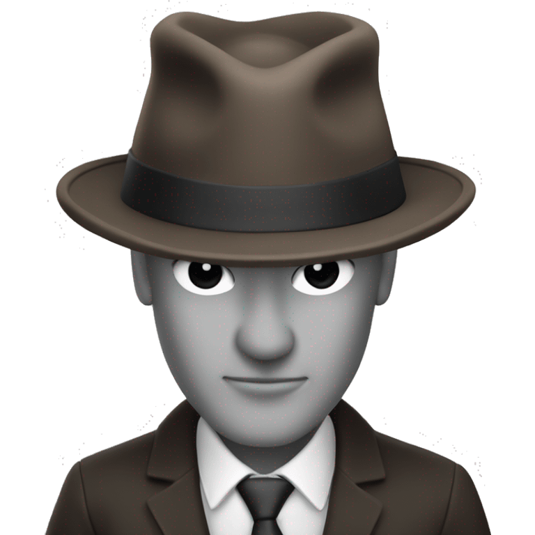 Hat borsalino style with arms and hands, face no visible emoji