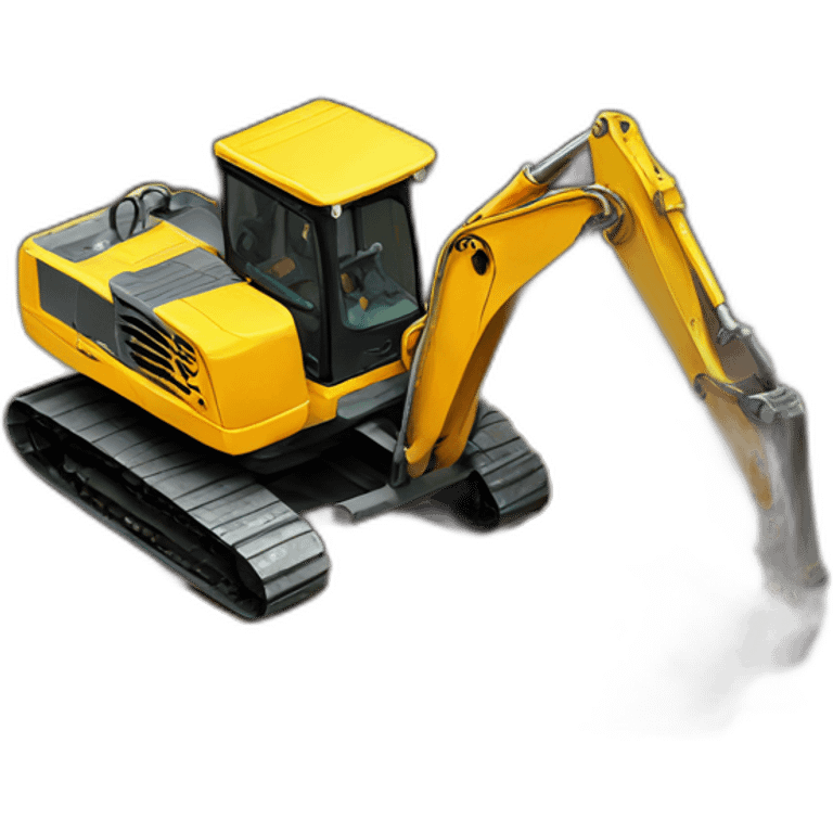 excavator digging hole emoji