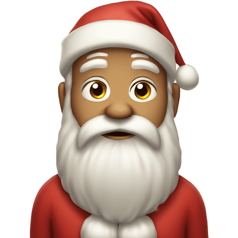 Santa Claus who cries emoji