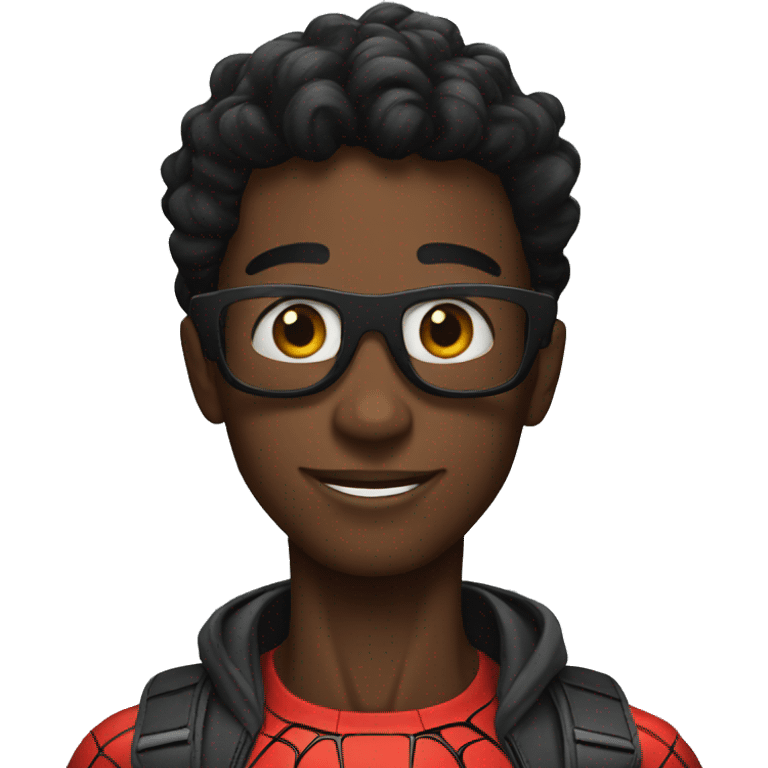 black spider man emoji