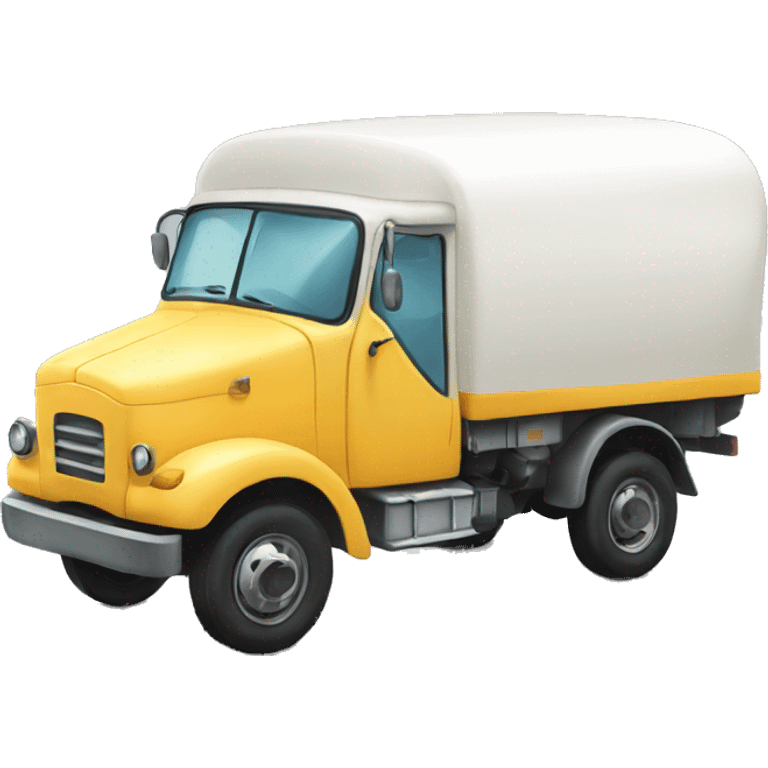 milk truck 2d with the work milk emoji