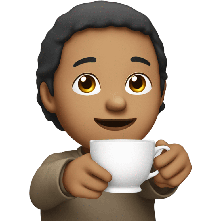 Drinking tea with pinky out emoji