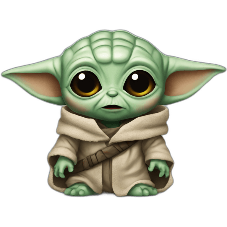 zombie baby yoda emoji