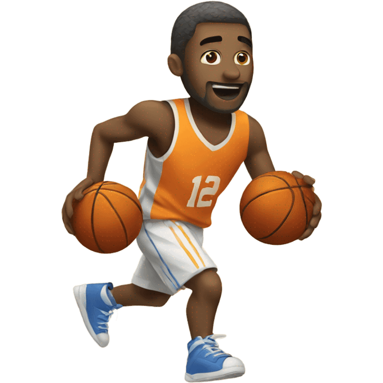 Playing basketball  emoji