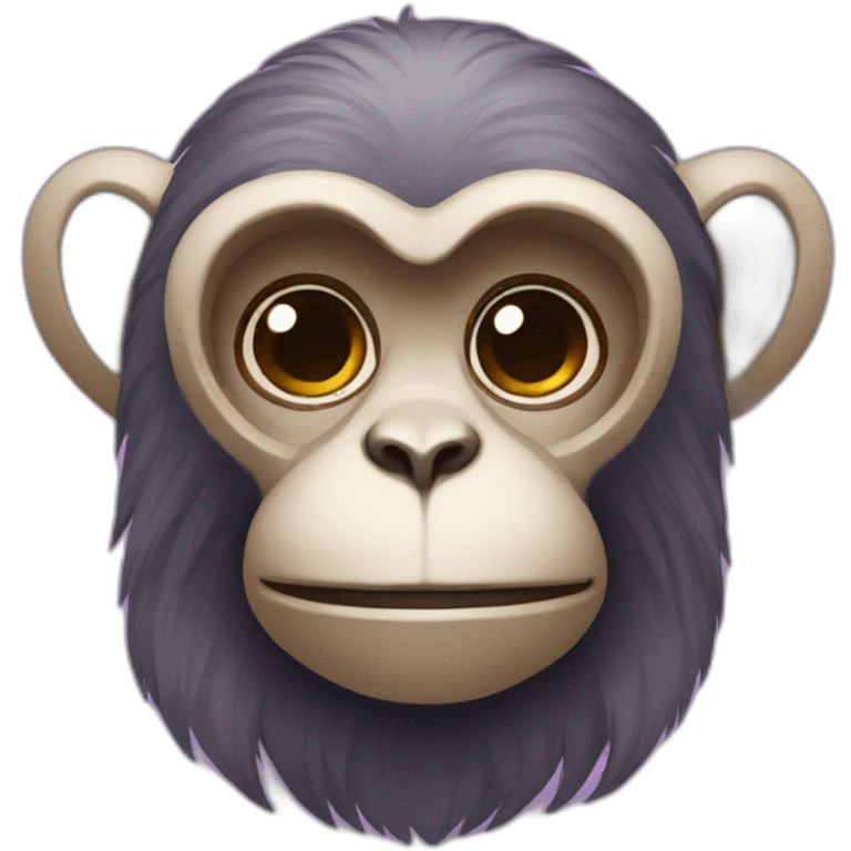 Monkey with purple lops emoji