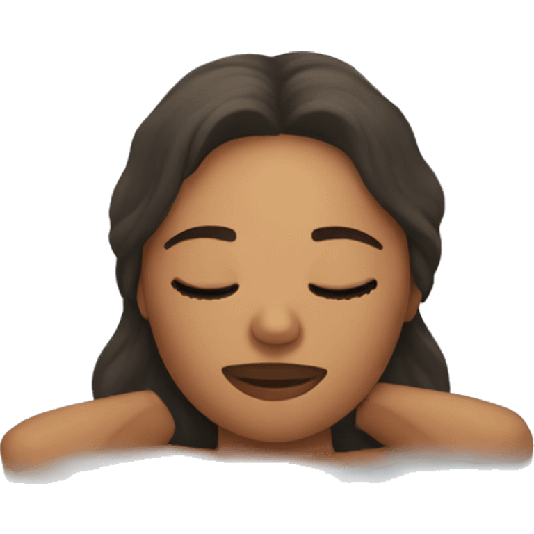 Women sleepin in The bath emoji