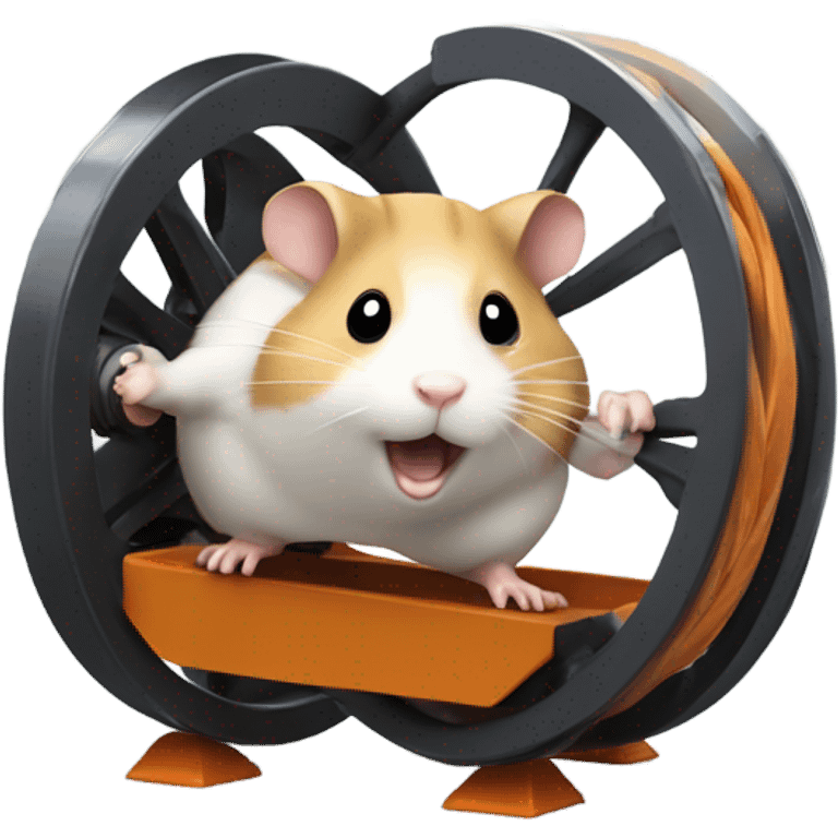 Hamster running in a week emoji