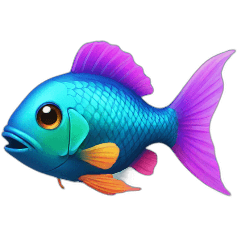 Neon fish  emoji