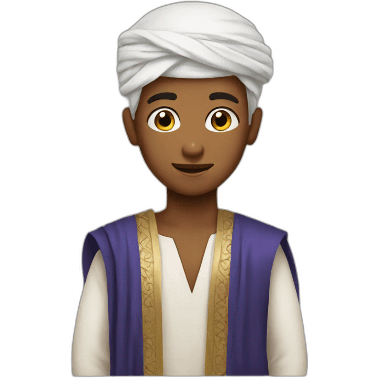 a boy in Arabian style emoji