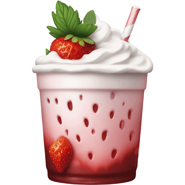 Dr Pepper strawberries and cream emoji