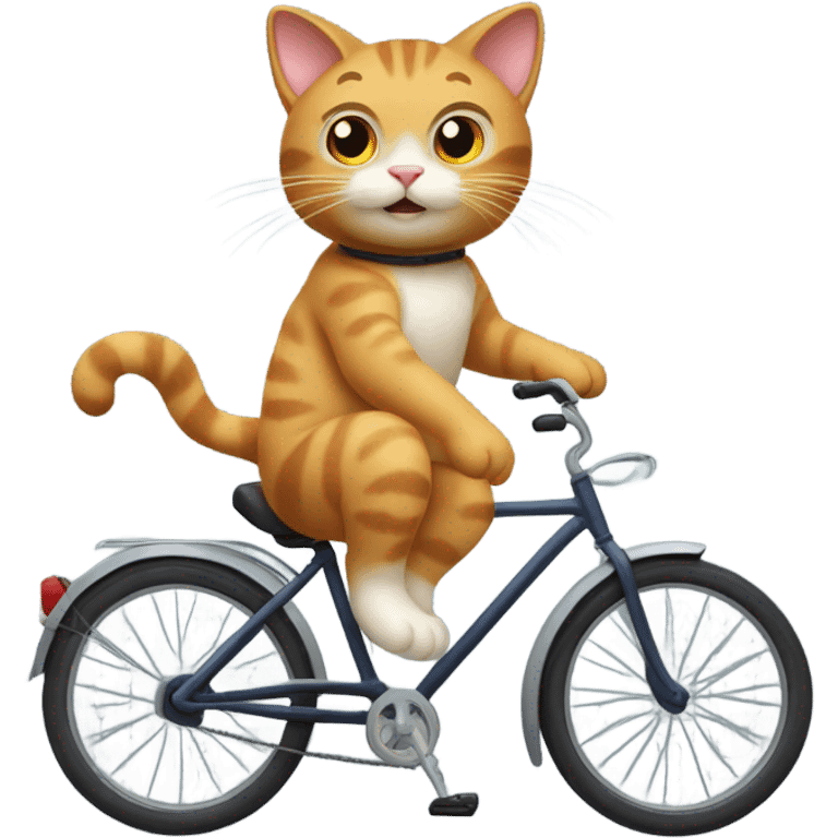 cat on a bike  emoji