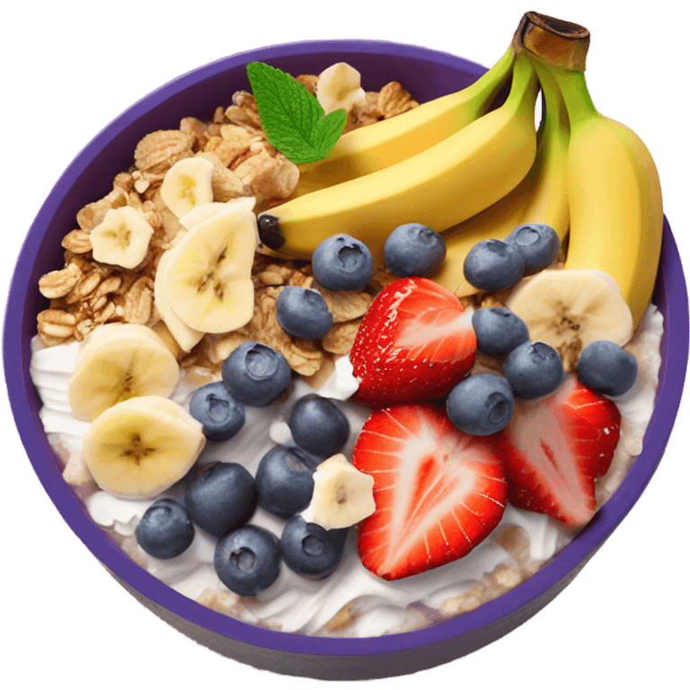 Acai bowl emoji