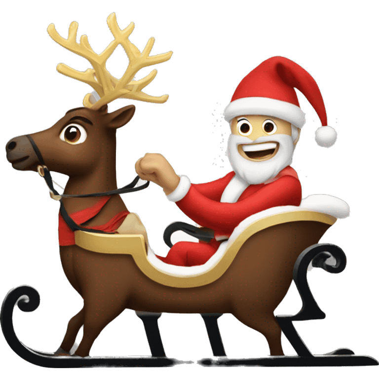 new year’s sleigh  emoji