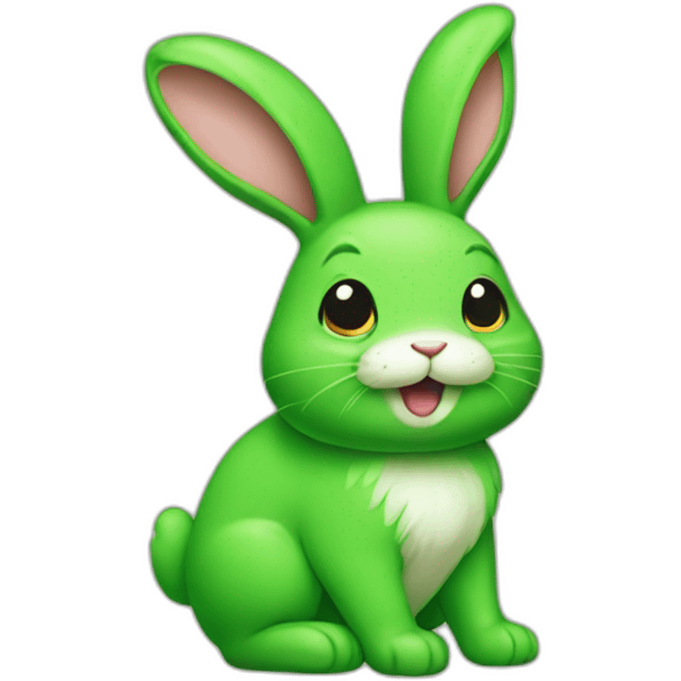 green bunny¨ emoji