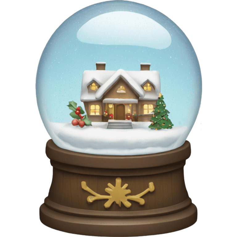 Christmas snow globe emoji