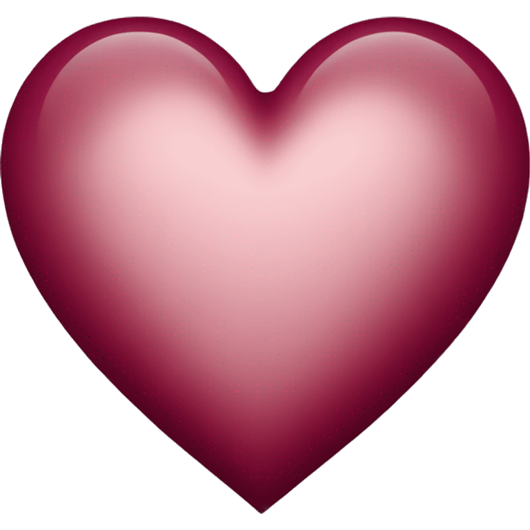 burgundy heart  emoji