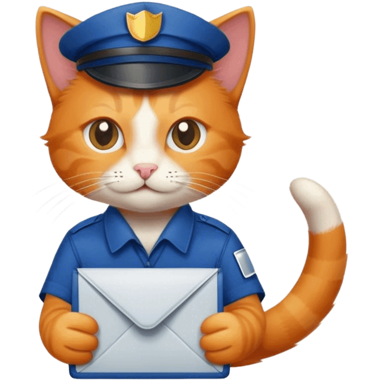 Cat mail carrier emoji