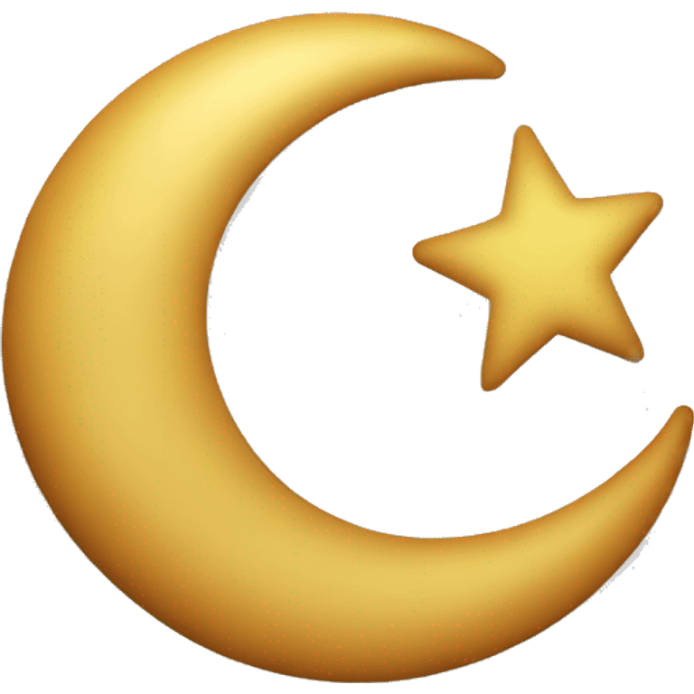 Muslim crescent star emoji